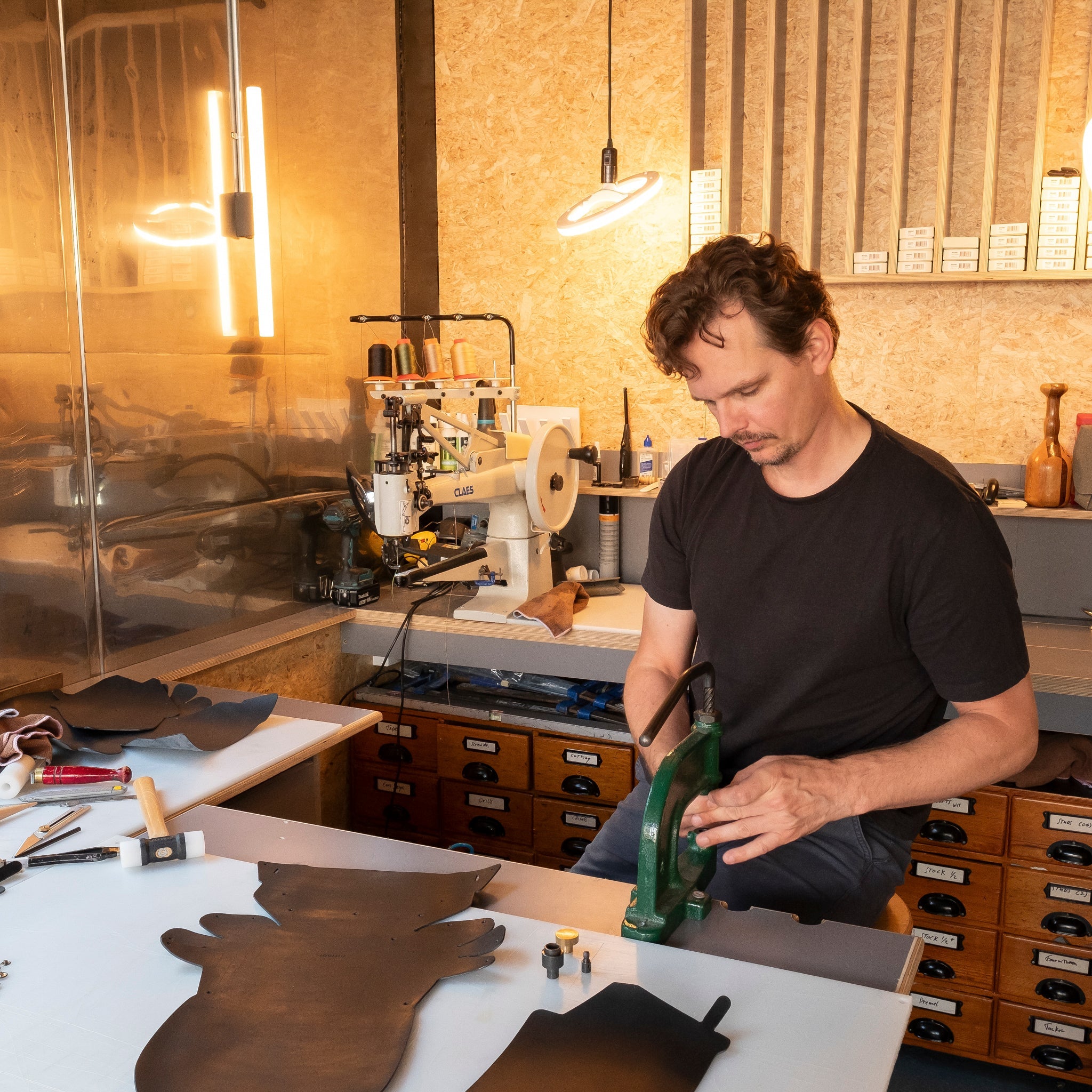 Leatherwork in Utrecht by Johannes van Veen