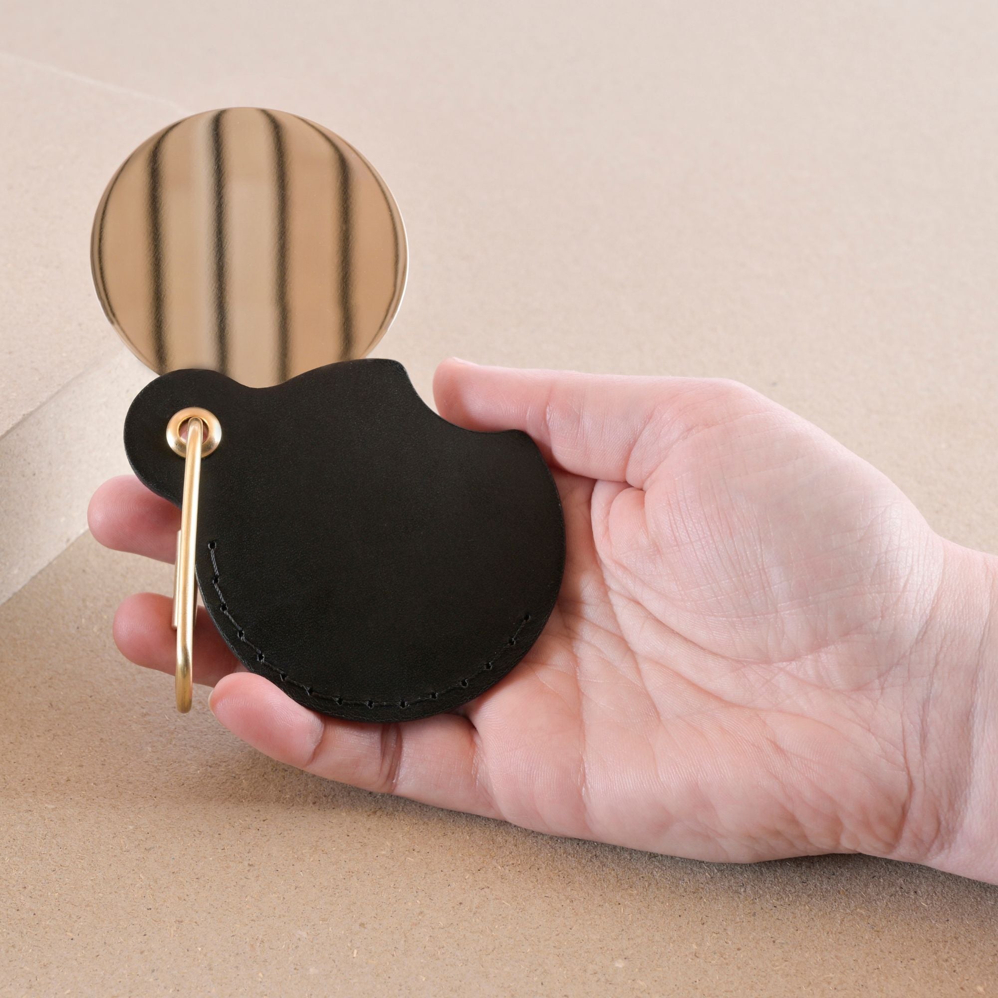Leather Pocket Mirror | Nitmoi